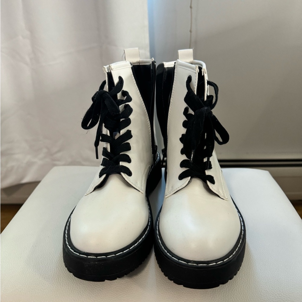 Stylish Black and White Women's Boots